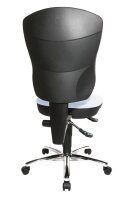 Topstar Bürostuhl Steel Point 80, 8189 BB7 Stoff weiß, Gestell chrom