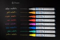 Schneider 010 Lackmarker farbsortiert 0,8 mm, 4 Set