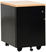Gürkan Rollcontainer schwarz 2 Auszüge 40,0 x...