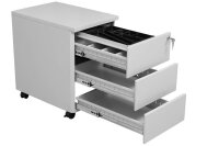 Gürkan Rollcontainer lichtgrau 3 Auszüge 40,0 x 60,0 x 62,0 cm
