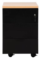 Gürkan Rollcontainer schwarz 3 Auszüge 40,0 x...