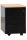 Gürkan Rollcontainer schwarz 3 Auszüge 40,0 x 60,0 x 62,0 cm