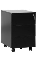 Gürkan Rollcontainer schwarz 3 Auszüge 40,0 x...
