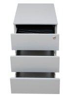 Gürkan Rollcontainer lichtgrau 3 Auszüge 39,0 x 59,0 x 55,0 cm