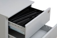 Gürkan Rollcontainer lichtgrau 3 Auszüge 39,0 x 59,0 x 55,0 cm