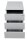 Gürkan Rollcontainer lichtgrau 3 Auszüge 39,0 x 59,0 x 55,0 cm