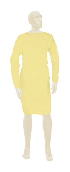 Meditrade® unisex Schutzkittel BeeSana® PP/PE gelb Einheitsgröße 10 St.