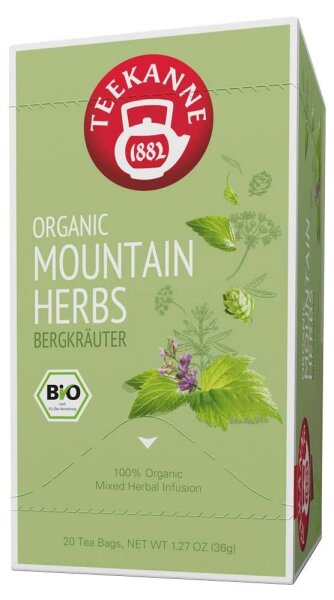 TEEKANNE ORGANIC. MOUNTAIN HERBS Bio-Tee 20 Portionen