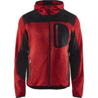 BLAKLÄDER® Herren Strickjacke 4930 rot/schwarz...