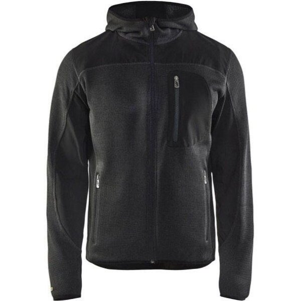 BLAKLÄDER® Herren Strickjacke 4930 dunkelgrau/schwarz Größe M