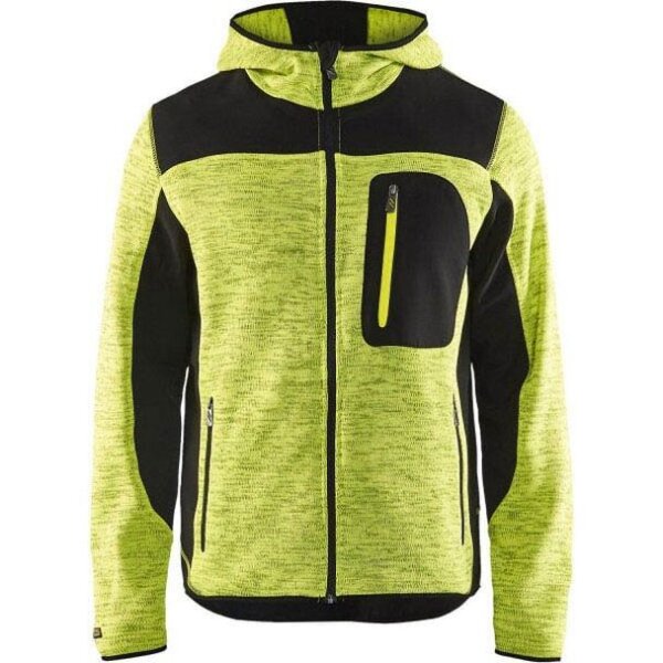 BLAKLÄDER® Herren Strickjacke 4930 gelb/schwarz Größe M