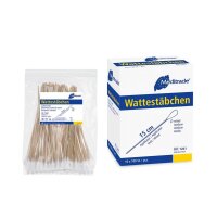 Meditrade® Wattestäbchen braun, 1.000 St.