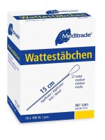 Meditrade® Wattestäbchen braun, 1.000 St.
