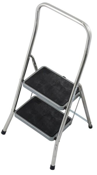 KRAUSE Klapptritt MONTO Toppy XL silber 2 Stufen, H: 115,0 cm