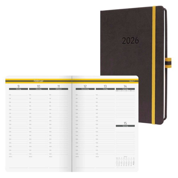 SIGEL Buchkalender Conceptum 2026 grau, 1 St.