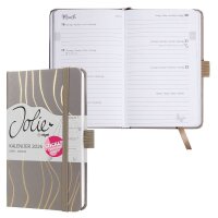 SIGEL Buchkalender Jolie 2026 mocca, 1 St.