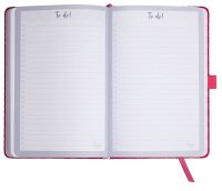 SIGEL Buchkalender Jolie 2026 fuchsia pink, 1 St.