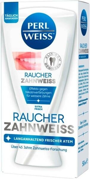 PERLWEISS™ RAUCHER ZAHNWEISS Zahnpasta 50 ml