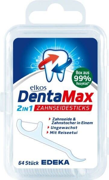 elkos DentaMax 2IN1 Zahnseide 64 St.