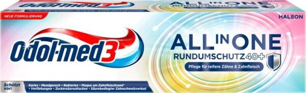 Odol-med3® ALL IN ONE RUNDUMSCHUTZ 40 Plus Zahnpasta 75 ml