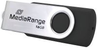 MediaRange USB-Sticks MR910-3 schwarz, silber 16 GB, 3 St.