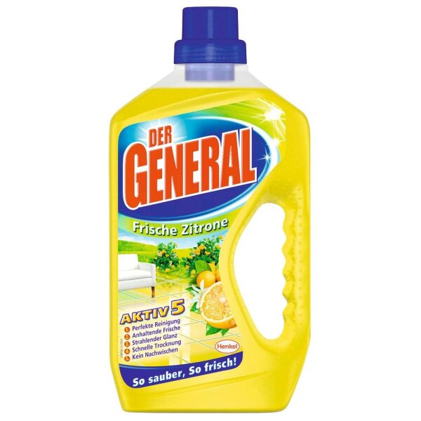 DER GENERAL Frische Zitrone Allzweckreiniger 0,75 l