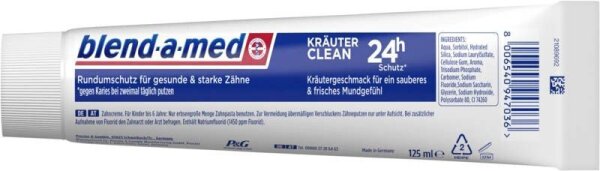 blend-a-med Kräuter CLEAN Zahnpasta 125 ml