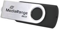 MediaRange USB-Sticks MR911-2 schwarz, silber 32 GB, 2 St.