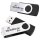 MediaRange USB-Sticks MR911-2 schwarz, silber 32 GB, 2 St.