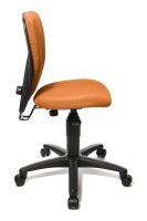 Topstar Kinderdrehstuhl High Scool®, 70570 BB40 Stoff orange, Gestell schwarz
