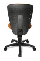 Topstar Kinderdrehstuhl High Scool®, 70570 BB40 Stoff orange, Gestell schwarz