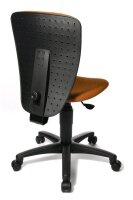 Topstar Kinderdrehstuhl High Scool®, 70570 BB40 Stoff orange, Gestell schwarz