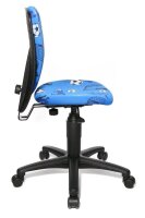 Topstar Kinderdrehstuhl High Scool®, 70570 CA40 Stoff blau, Gestell schwarz