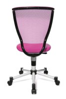 Topstar Kinderdrehstuhl Titan Junior, 71487 S04 Stoff rosa, Gestell silber
