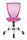 Topstar Kinderdrehstuhl Titan Junior, 71487 S04 Stoff rosa, Gestell silber