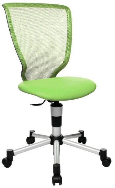 Topstar Kinderdrehstuhl Titan Junior, 71487 S05 Stoff grün, Gestell silber