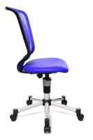 Topstar Kinderdrehstuhl Titan Junior, 71487 S18 Stoff blau, Gestell silber