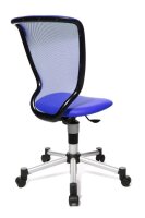Topstar Kinderdrehstuhl Titan Junior, 71487 S18 Stoff blau, Gestell silber
