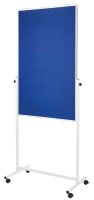 magnetoplan mobiles Whiteboard 3in1 Universal-Board 75,0 x 120,0 cm blau#!#weiß Filz/Whiteboard