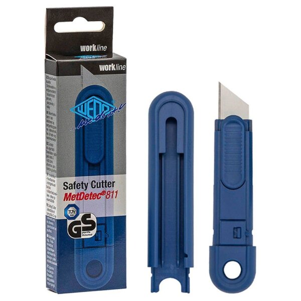 WEDO Cuttermesser Safety MetDetec blau 19,0 x 61,0 cm, 1 St.