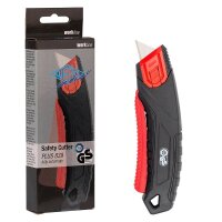 WEDO Cuttermesser Safety Plus Kunststoff schwarz 19,0 mm,...