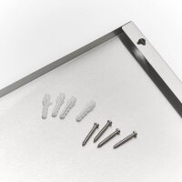 Zeller Magnettafel 40,0 x 60,0 cm silber