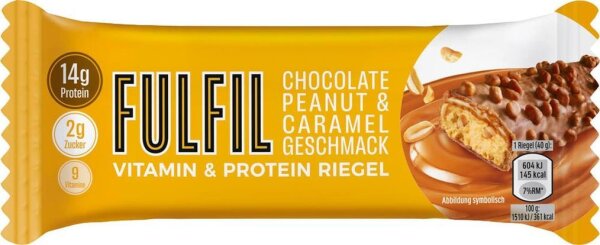 FULFIL Chocolate Peanut & Caramel Proteinriegel 40,0 g, 1 St.