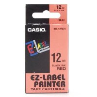 CASIO Schriftband XR-12RD XR-12RD1-W-DJ, 12 mm, schwarz...