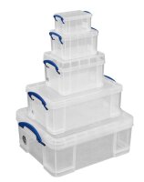 Really Useful Box Aufbewahrungsboxen-Set transparent, 1 Set