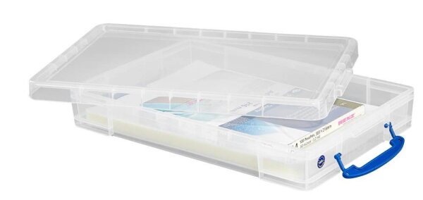 Really Useful Box Aufbewahrungsbox 10,0 l transparent 34,0 x 52,0 x 8,5 cm, 1 St.