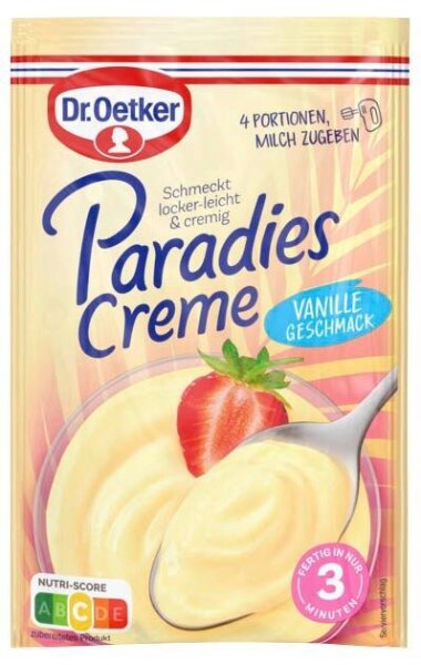 Dr. Oetker Paradies Creme Vanille 60,0 g, 1 St.