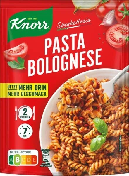 Knorr® Spaghetteria PASTA BOLOGNESE Fertiggericht 1x 2 Portionen, 1 St.