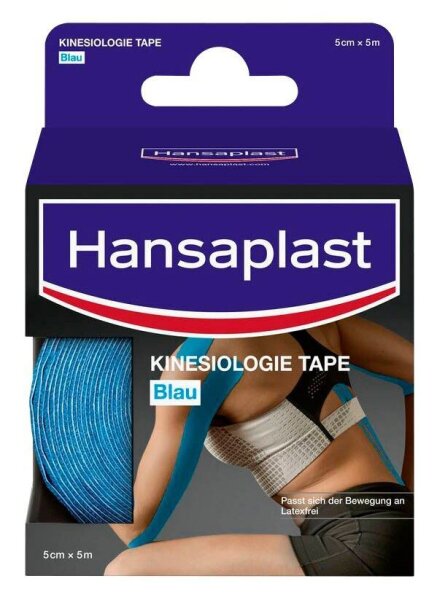 Hansaplast Tape KINESIOLOGIE 48393 blau 5,0 cm x 5,0 m, 1 St.