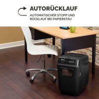 Fellowes AutoMax 150C Aktenvernichter mit Partikelschnitt P-4, 4 x 38 mm, bis 150 Blatt, schwarz